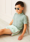 Striped Swim Shorts in Green (2-8yrs) Swimwear  from Pepa London US