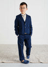 Single Breasted Patch Pocket Blazer in Blue (4-10yrs) Coats from Pepa London US