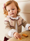 Rocking Horse Intarsia Cardigan in Beige (6mths-3yrs) Knitwear  from Pepa London US