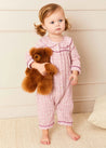 Laurel Floral Ruffle Collar Nightwear in Pink (6mths-3yrs) Nightwear  from Pepa London US