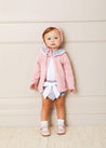 Openwork Detail Light Cardigan in Pink (6mths-10yrs) Knitwear  from Pepa London US