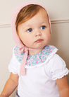 Amelia Floral Print Short Sleeve Bodysuit in Pink (3mths-2yrs) Tops & Bodysuits  from Pepa London US