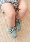 Knitted Booties in Green Shoes  from Pepa London US