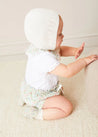 Openwork Cotton Knitted Bonnet in Cream (S-L) BONNETS from Pepa London US