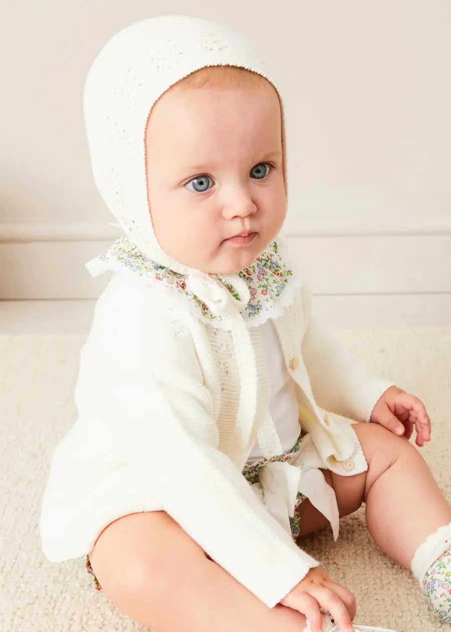 Cordelia Embroidered Double Collar Bodysuit in Pink Made with Liberty Fabric (1m-3yrs) TOPS & BODYSUITS from Pepa London US