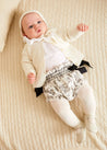 Audrey Floral Bloomers in White (1mth-12mths) Bloomers  from Pepa London US