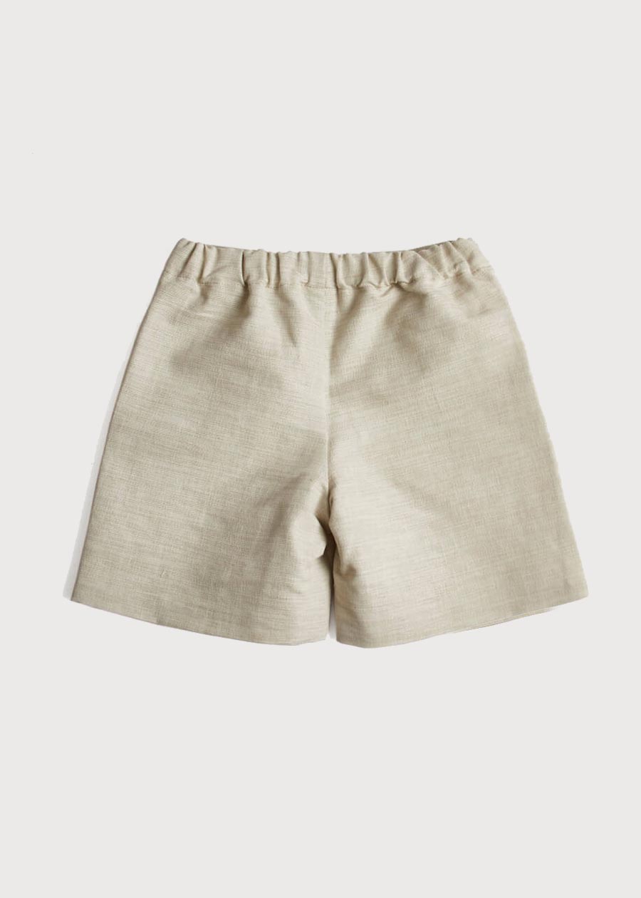 Boys Celebration Shorts Beige (4-10yrs) SHORTS from Pepa London US