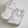 Newborn Bonnet with Rocking Horse Embroidery Beige (0-3mths) Knitted Accessories  from Pepa London US