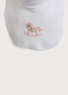 Old Newborn Booties With Rocking Horse Embroidery Pink (0-3mths) Knitted Accessories from Pepa London US