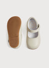 Mary Jane Leather Baby Shoes in Ivory (20-24EU) Shoes  from Pepa London US