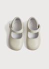 Mary Jane Leather Baby Shoes in Ivory (20-24EU) Shoes  from Pepa London US