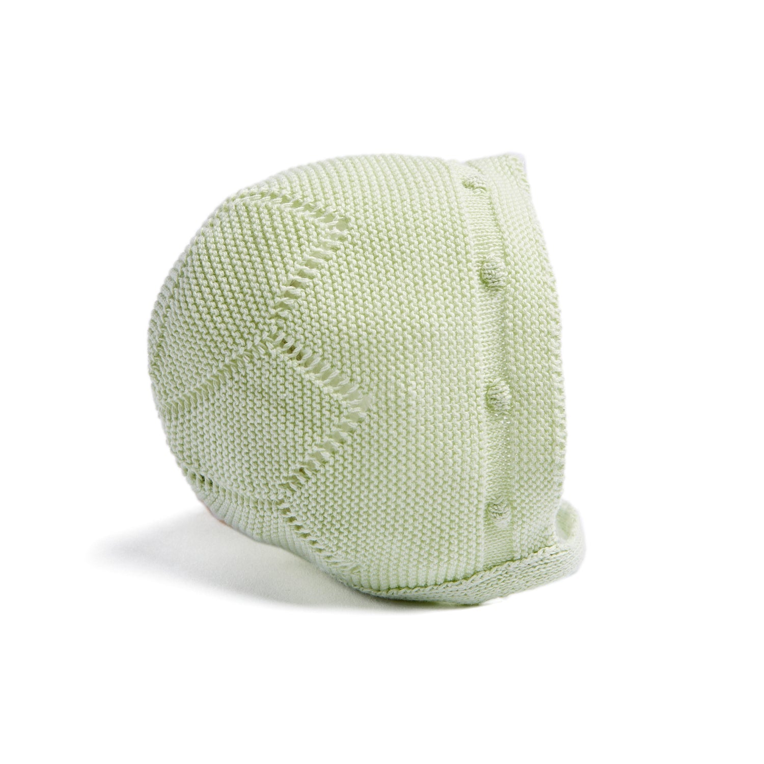 Green Cotton Bonnet KNITTED ACCESSORIES from Pepa London US