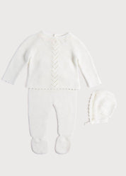 Delicate Ivory Lace Cotton Set (1-12mths) Sets from Pepa London US