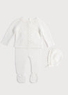 Delicate Ivory Lace Cotton Set (0-12mths) Sets  from Pepa London US