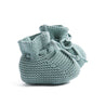 Green Knitted Cotton Booties Knitted Accessories from Pepa London US