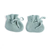 Green Knitted Cotton Booties Knitted Accessories from Pepa London US