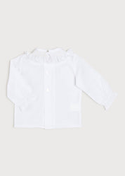Traditional Hand Smocked Blouse in Off White (0-12mths) Blouses from Pepa London US