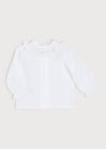 Traditional Hand Embroidered Blouse in Off White (0-12mths) Blouses from Pepa London US