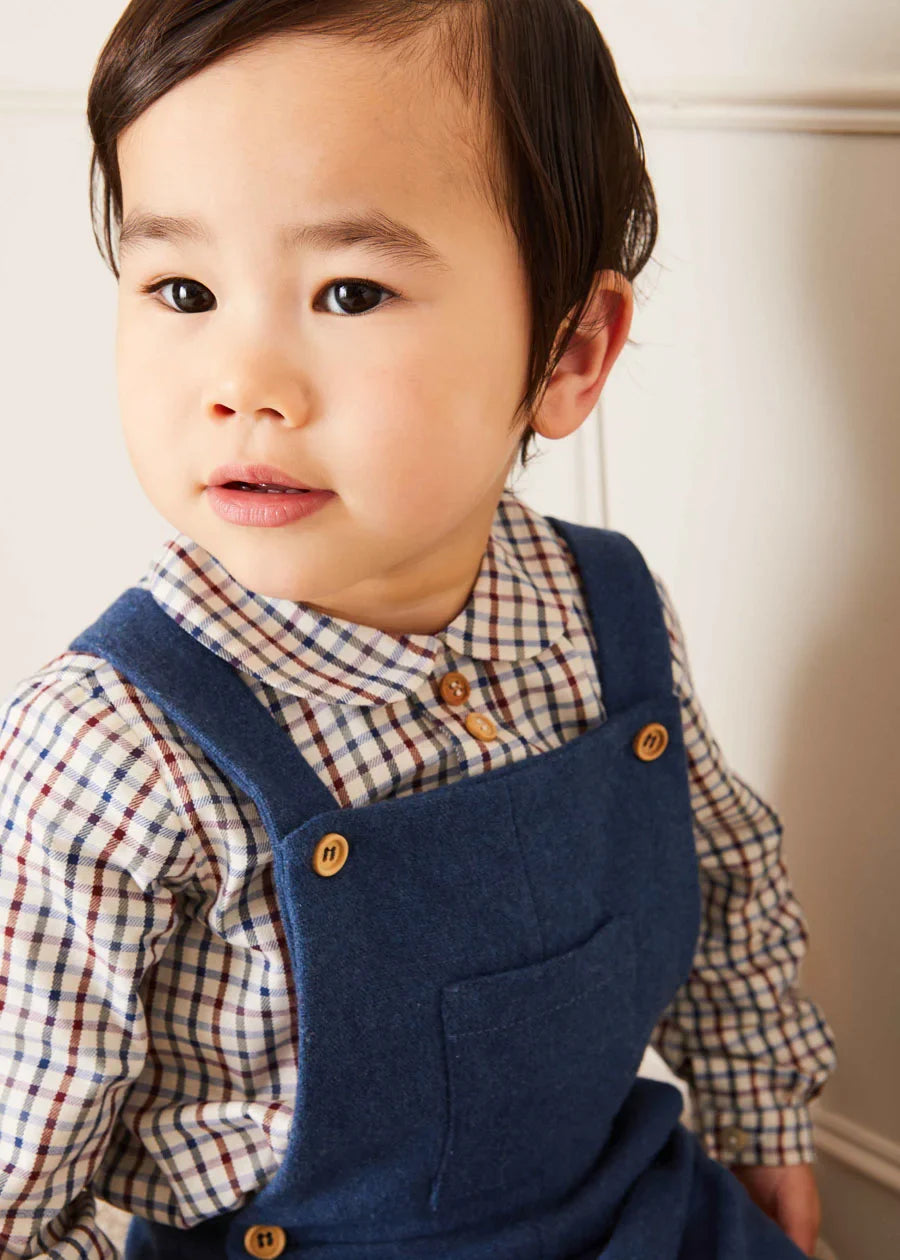 The Classic Navy Fair Isle Merino Wool Jumper Baby Boy Look Look  from Pepa London US