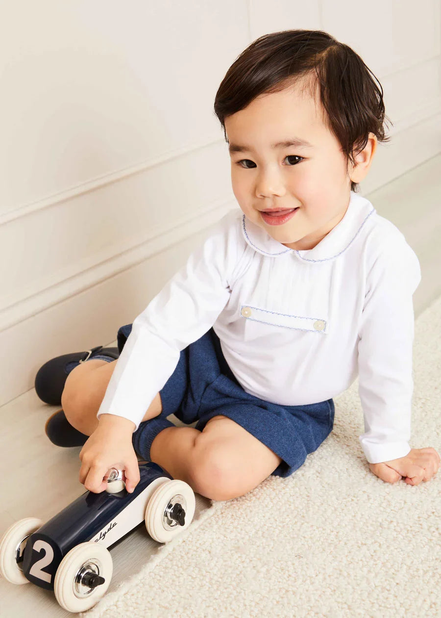 The Classic Burgundy Fair Isle Merino Wool Jumper Baby Boy Look Look  from Pepa London US