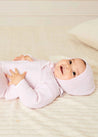 Dot Detail Lace Collar Knitted Set in Pink (1-6mths) Knitted Sets  from Pepa London US