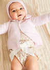 Baby Bonnet In Pink (S-L) KNITTED ACCESSORIES  from Pepa London US