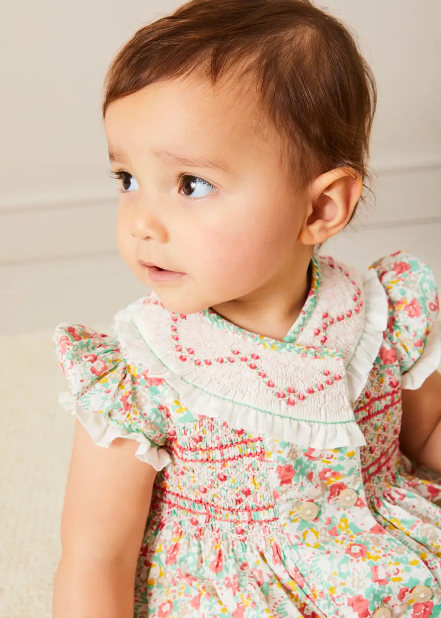 The Clementine Romper Baby Girl Look Look from Pepa London US
