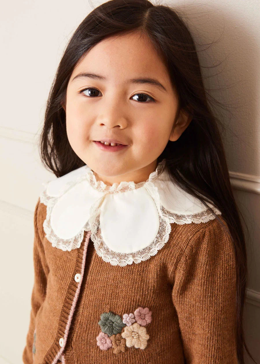 The Brown Knitted Co-ord Set Baby Girl Look LOOK from Pepa London US