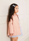 Peter Pan Collar Swing Coat in Pink (18mths-10yrs) Coats  from Pepa London US