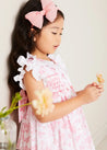 Traditional Big Bow Tulle Hairband in Dusty Pink Hair Accessories from Pepa London US