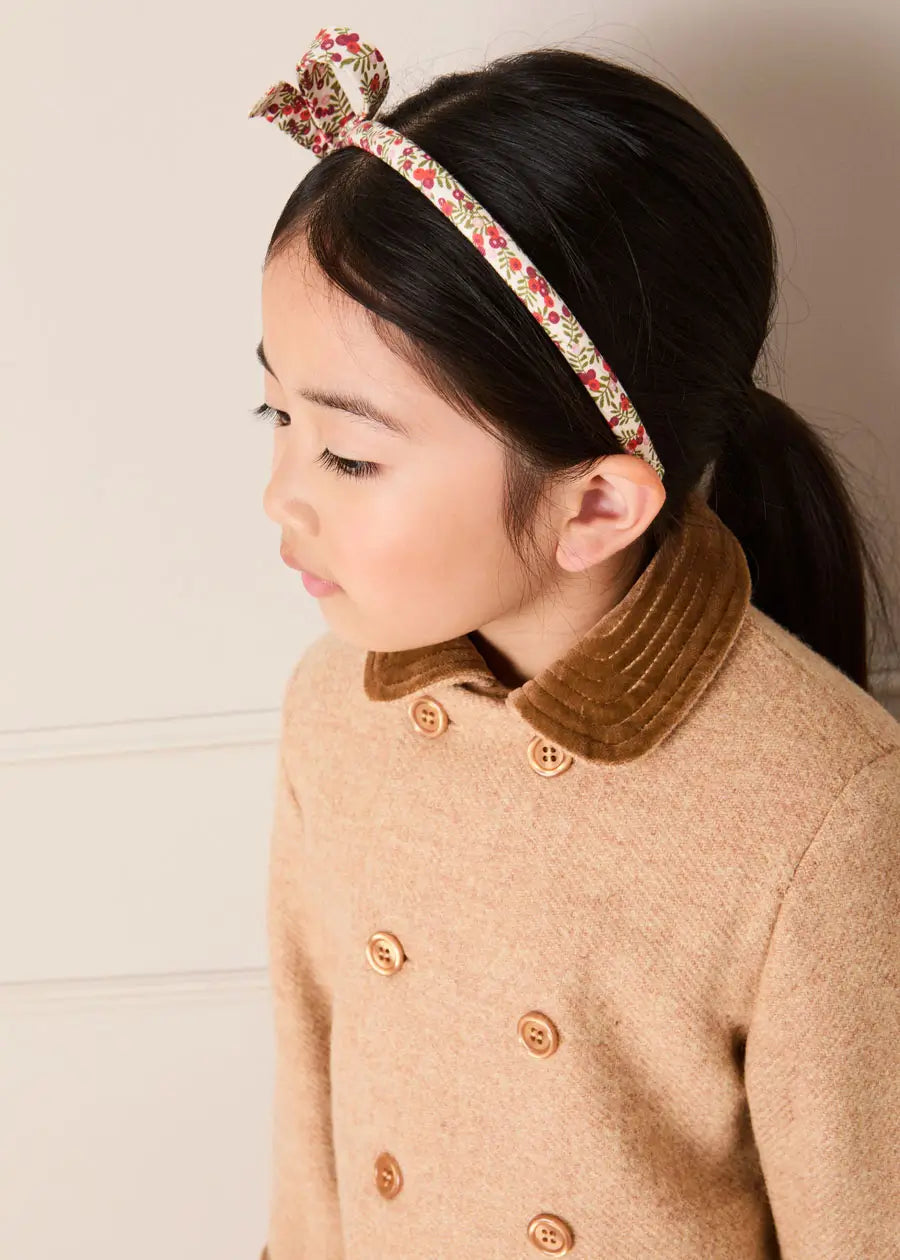 Traditional Double Breasted Coat in Camel (12mths-10yrs) Coats from Pepa London US