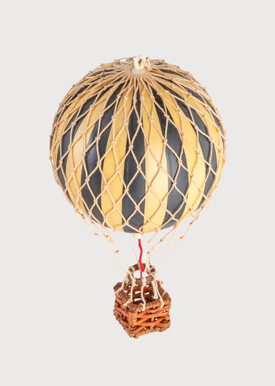 Striped Small Hot Air Balloon in Black TOYS from Pepa London US