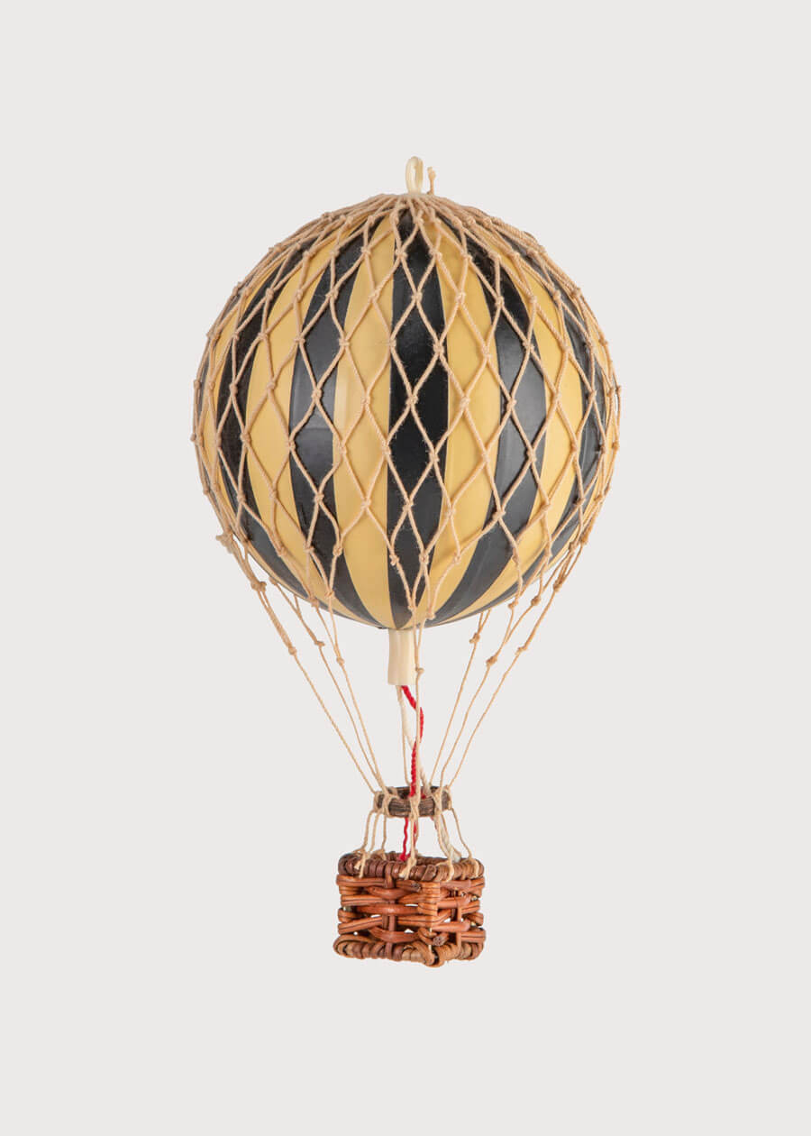 Striped Small Hot Air Balloon in Black TOYS from Pepa London