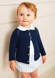 Classic Striped Bloomer in Sky Blue (3mths-3yrs) Bloomers from Pepa London US