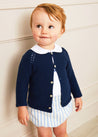 Classic Striped Bloomer in Sky Blue (0mths-2yrs) Bloomers  from Pepa London US