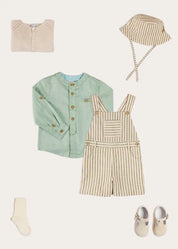 The Striped Short Dungaree Boy Look Look from Pepa London US