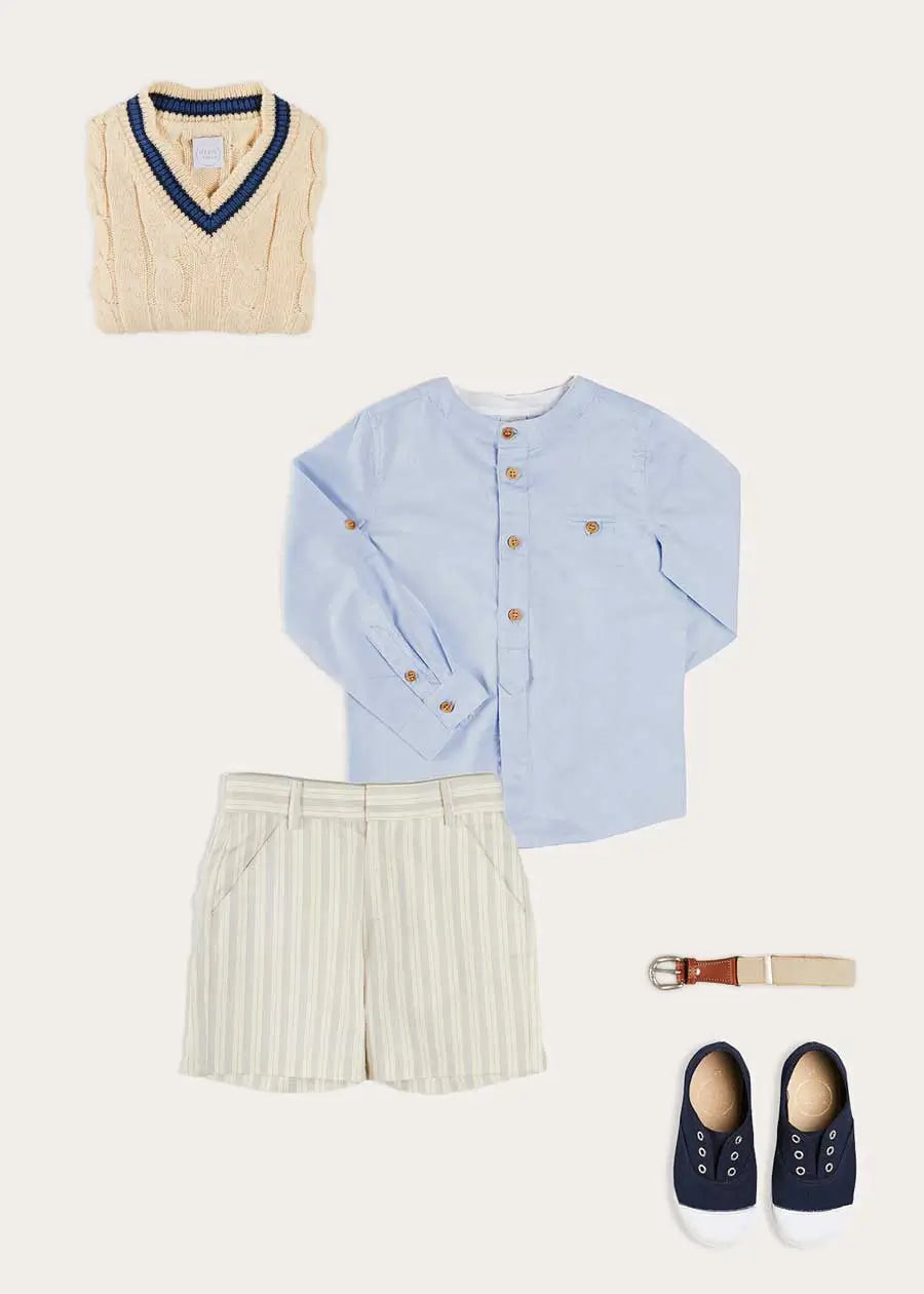 The Brompton Striped Shorts Boy Look Look from Pepa London US