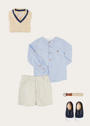 The Brompton Striped Shorts Boy Look Look from Pepa London US