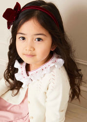 Openwork Cardigan In Cream (6mths-10yrs) KNITWEAR from Pepa London US