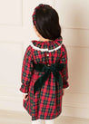 Belgravia Tartan Dress in Red (12mths-10yrs) Dresses  from Pepa London US