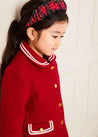 Single Breasted Wool Coat in Red (4-10yrs) Coats  from Pepa London US