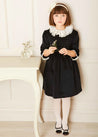 The Black and White Velvet Dress Girl Look Look  from Pepa London US