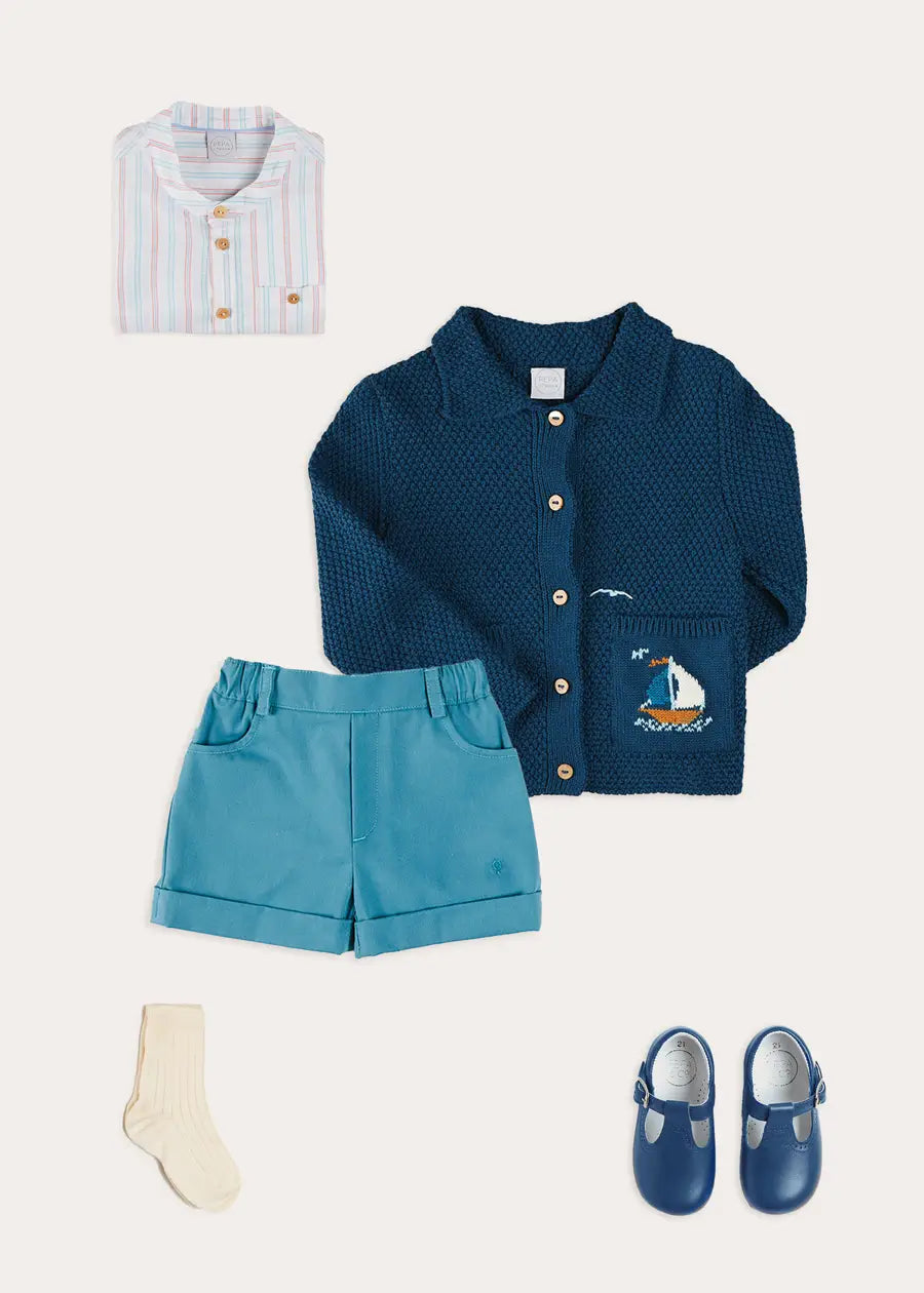 The Boat Cardigan Toddler Boy Look Look from Pepa London US