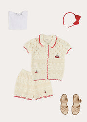 The Crochet Cherry Co-ord Girl Look LOOK from Pepa London US