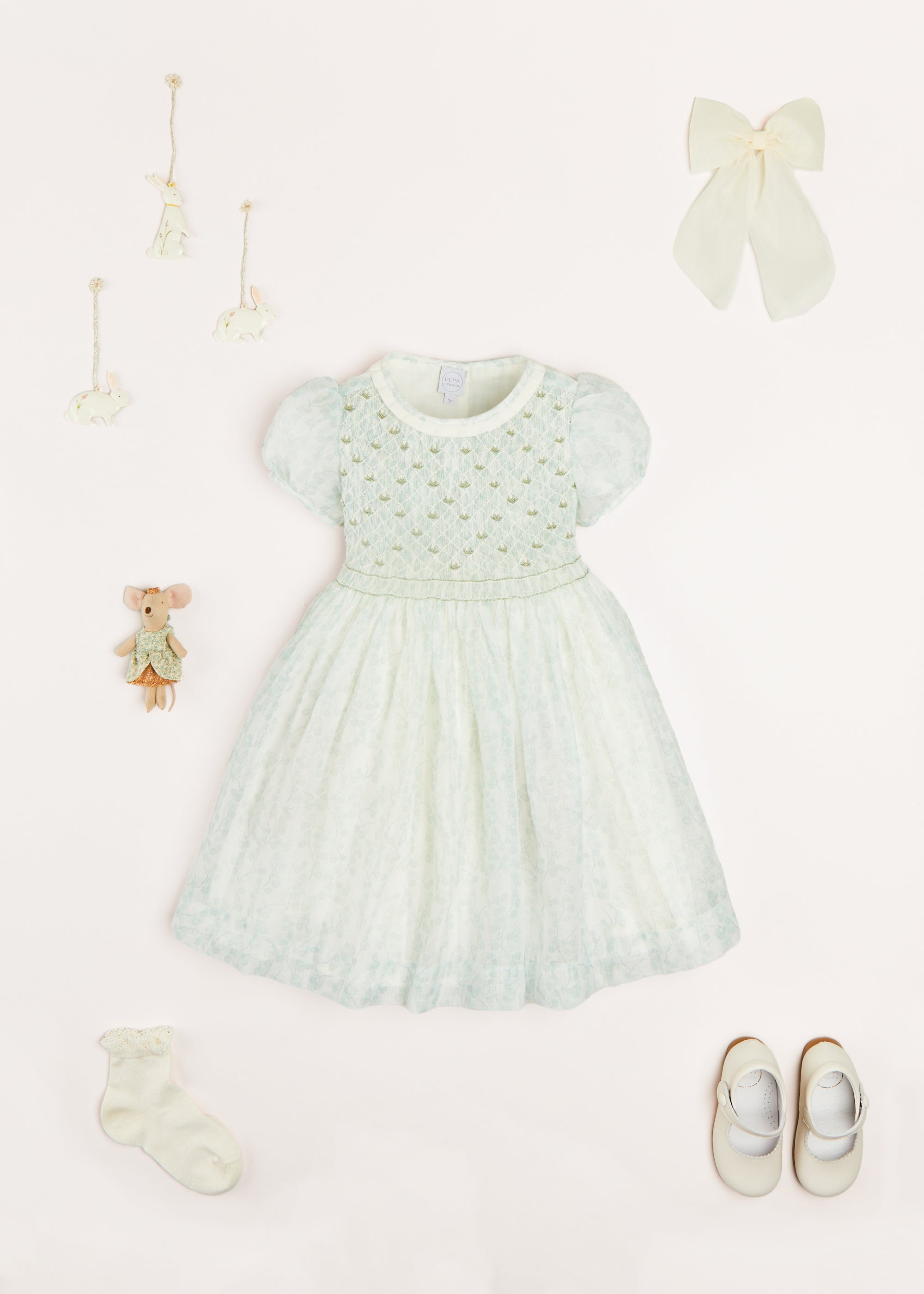 The Constance Floral Party Set in Green LOOK from Pepa London US