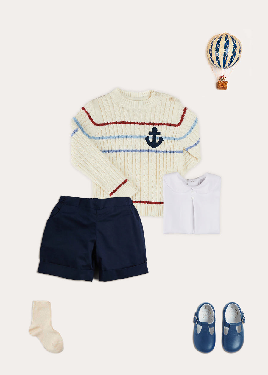 The Anchor Motif Jumper Toddler Boy Look Look from Pepa London US