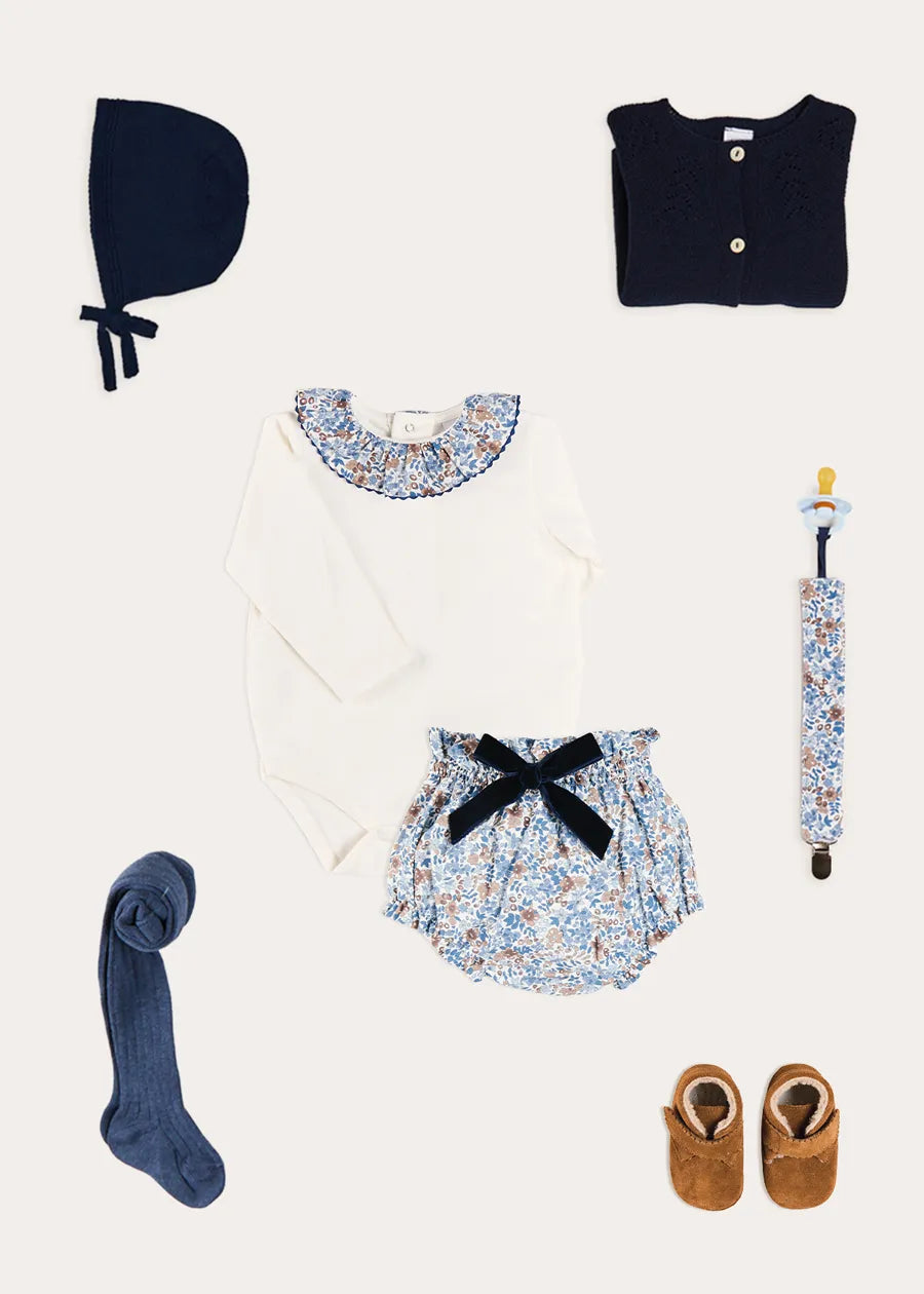 The Beatrice Floral Bodysuit Baby Girl Look Look from Pepa London US