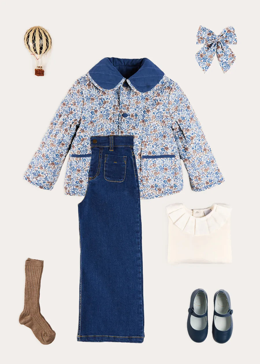 The Beatrice Floral Reversible Jacket Girl Look