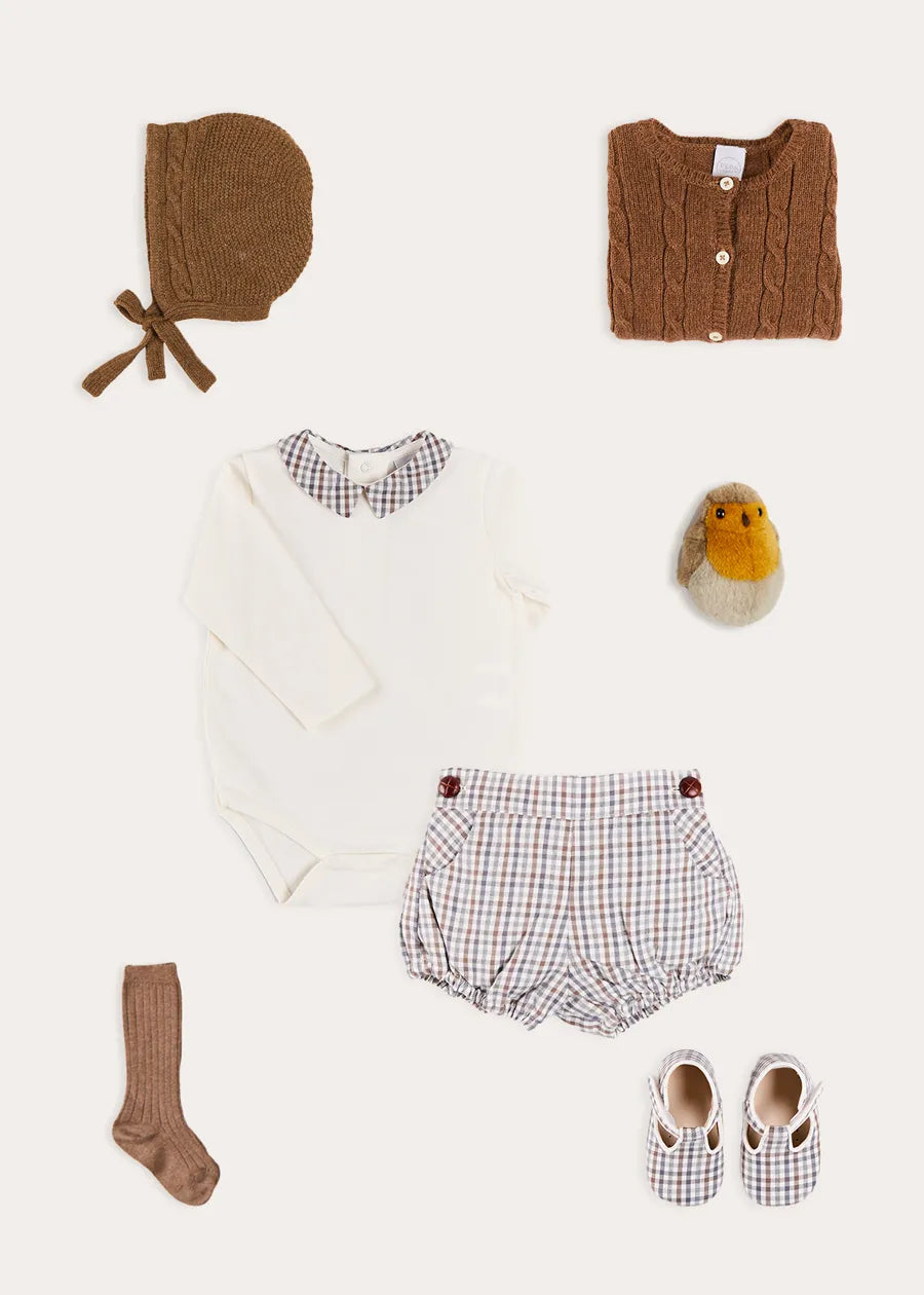 The Cadogan Houndstooth Bloomers Baby Boy Look