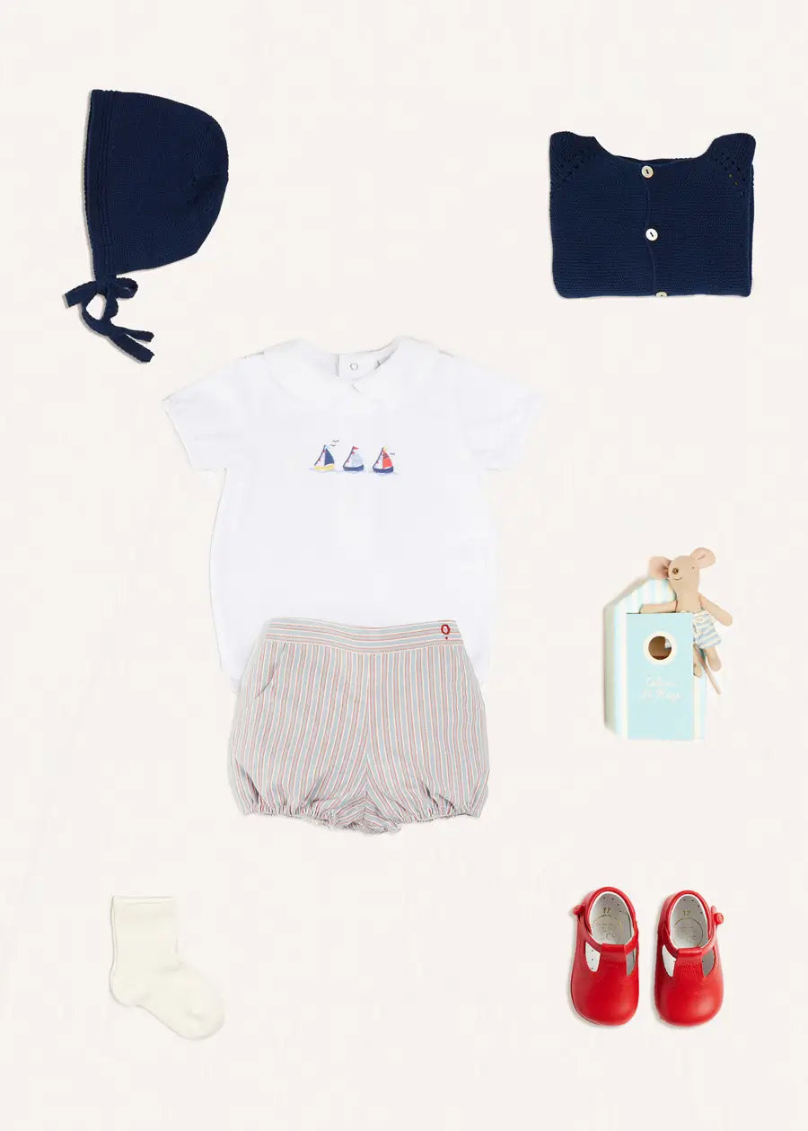 The Embroidered Boat Baby Boy Look Look from Pepa London US